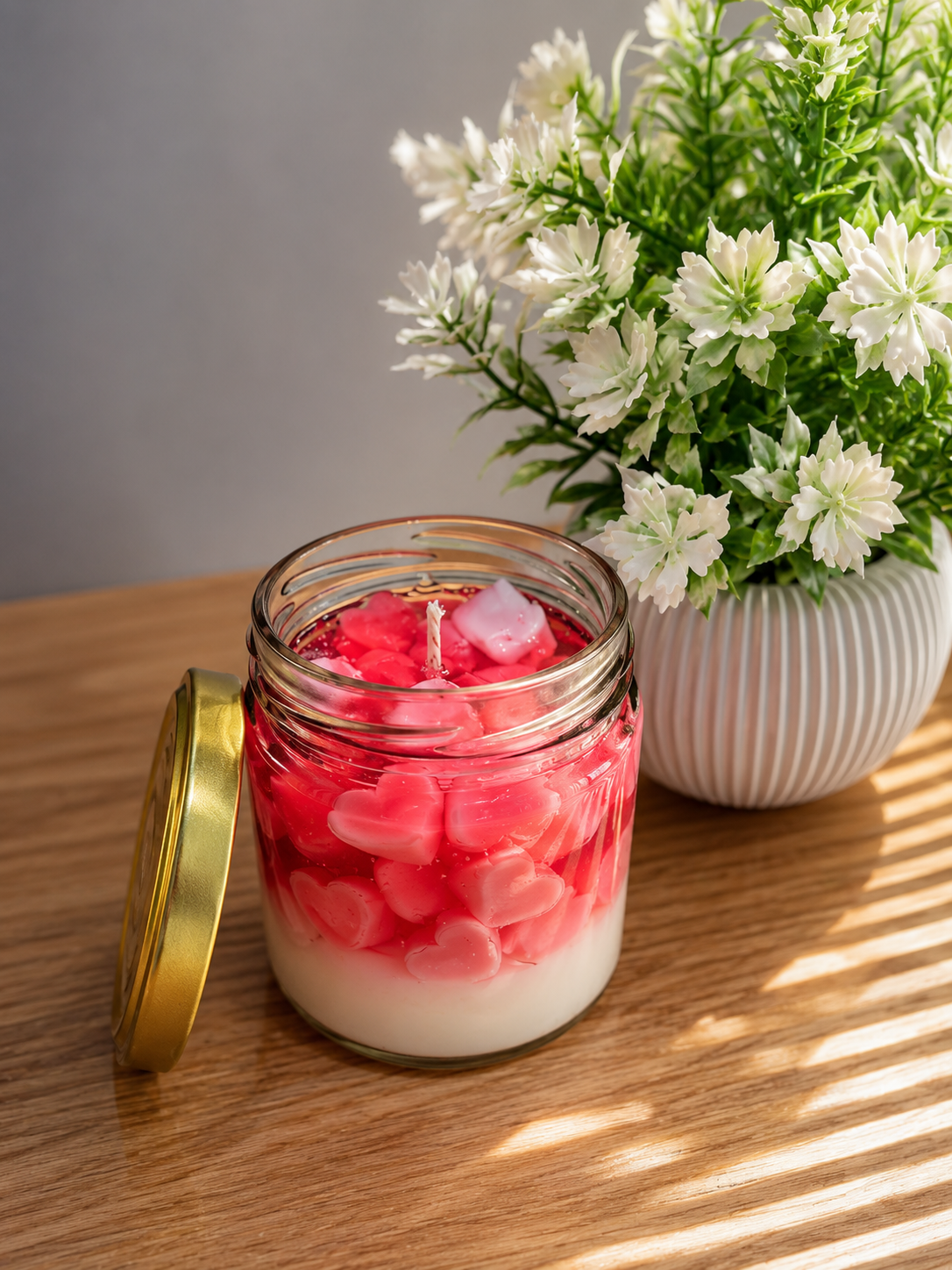 Hand-pouring candles