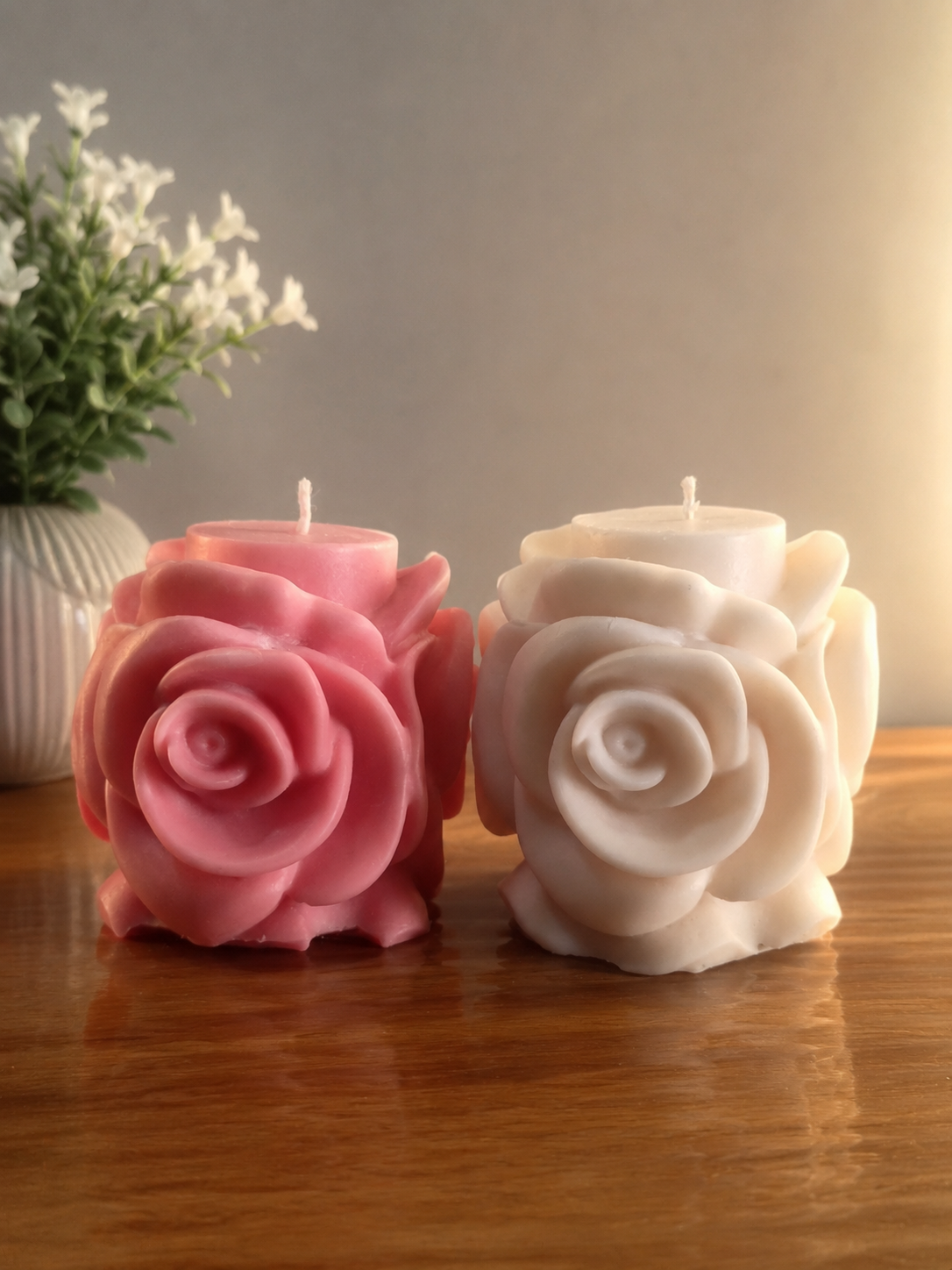 Ivory Rose Candle